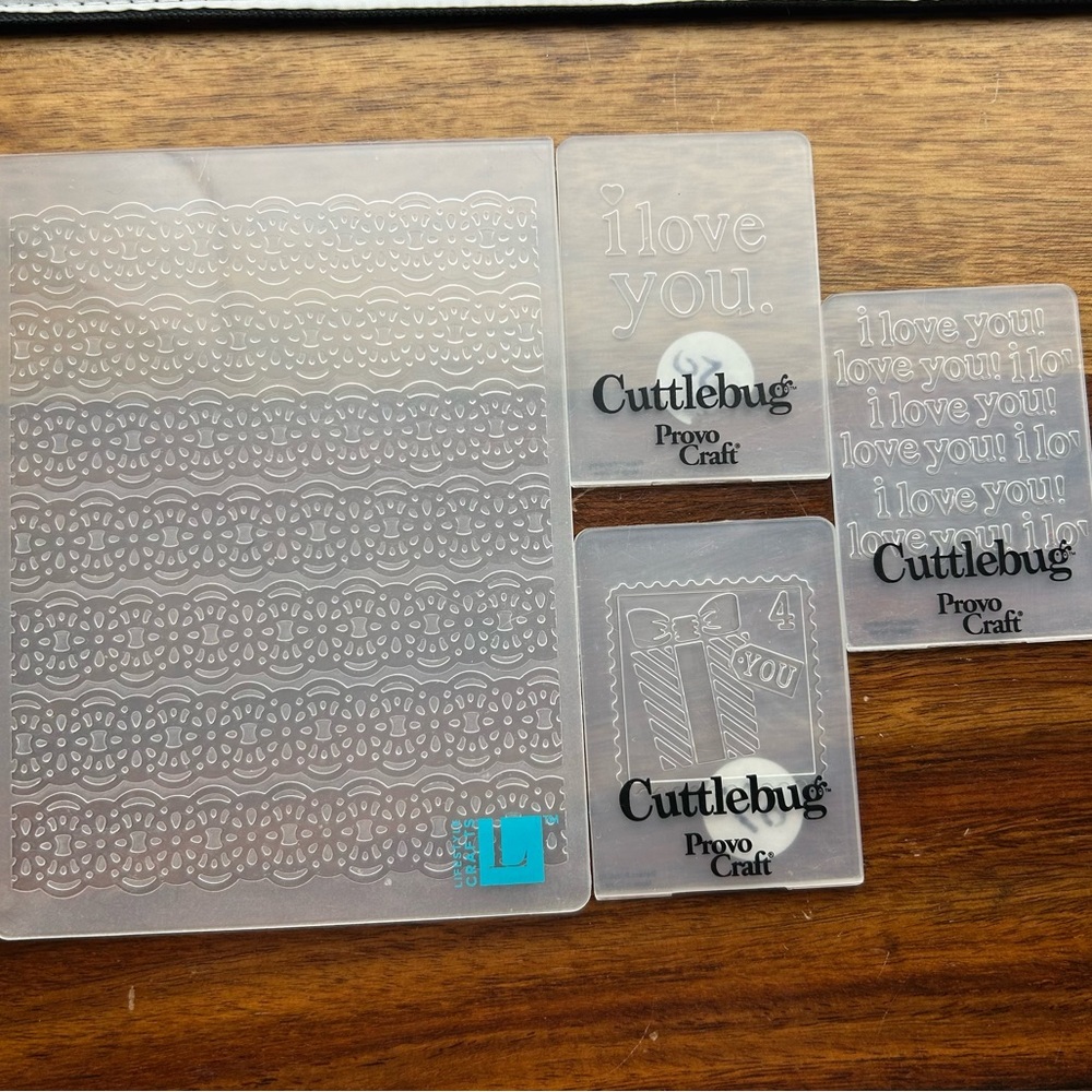 💥  2 for 12 or 4 for 20 💥 Lot of 4 Small Embossing Folders